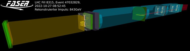 Detected neutrino candidate in the FASER detector